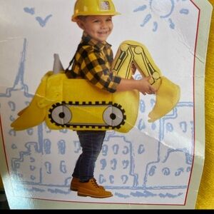 Construction Costume. Backhoe excavator